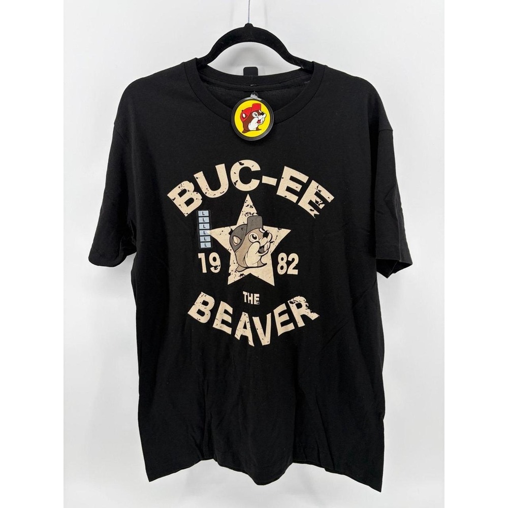 Buc-ee's, The Original, Beaver, Graphic T-Shirt, Black, Unisex, Large, NWT